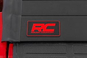 GMC Sierra 1500 Hard Roll Up Bed Cover - Rough Country - Flush, Low-Profile Design - Matte Black - '99-'06